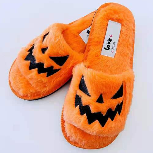Halloween Pumpkin Lamp Slippers