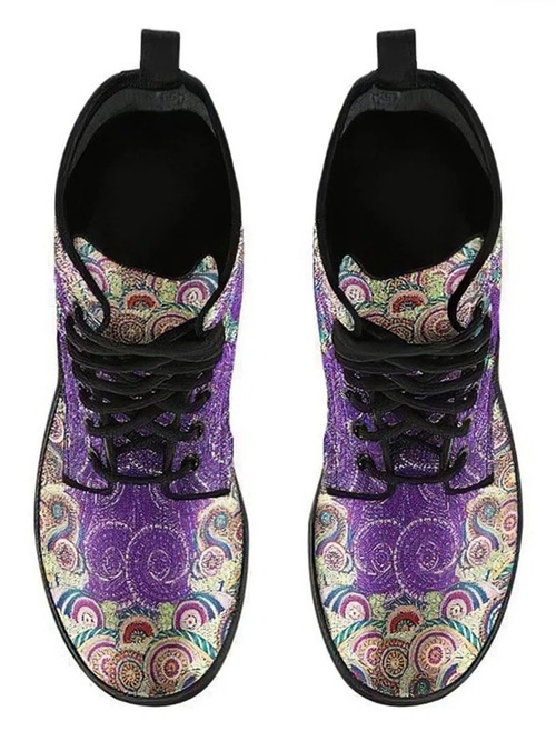 Personalized Ethnic Print Martin Boots