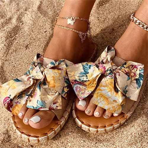 Women's Beach Floral Print Summer Slippers