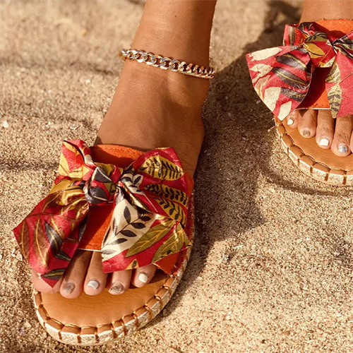 Women's Beach Floral Print Summer Slippers