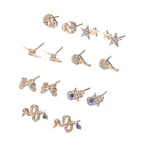 Fashion Geometric Diamond Earrings