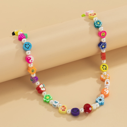 Retro Hit Color Mix And Match Fruit Necklace