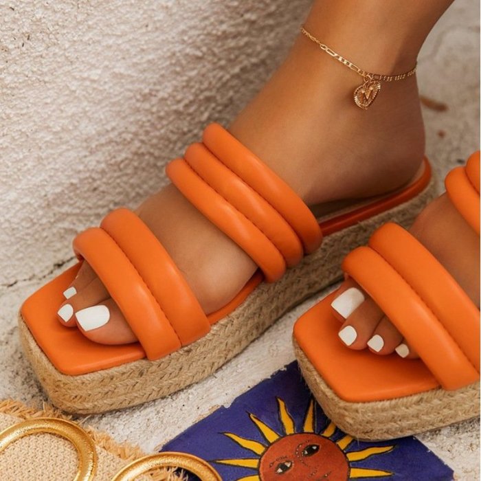 Women Wedge Peop Toe Sandals