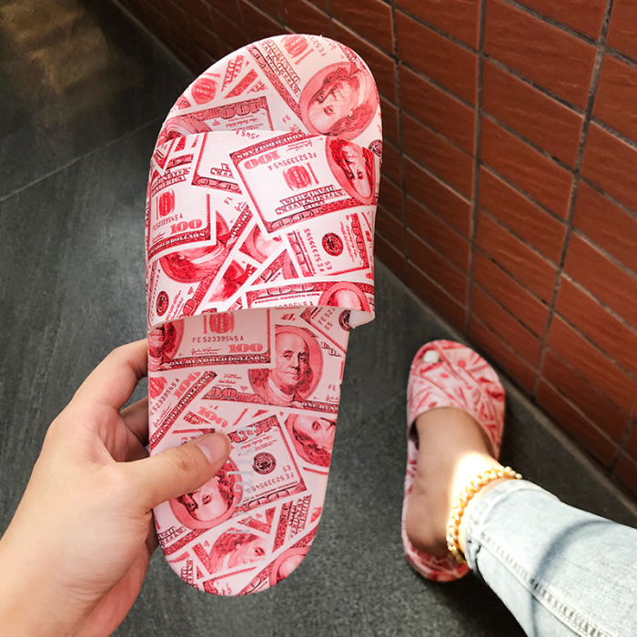 Red Casual Street Split Joint Printing Opend Out Door Shoes