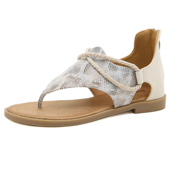 New 2022 Pre-order - Rome Retro Rear Zipper Lady sandals - shipping January 25th