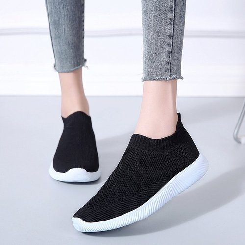Women Knit Sock Shoes Flats