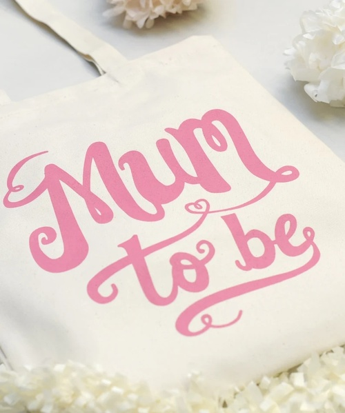 Canvas Bag for Mom - Pregnancy Reveal - Mum to Be Gift - Baby Tote Bag - Canvas Tote Bag - Mum to Be Tote Bag - Alphabet Bags