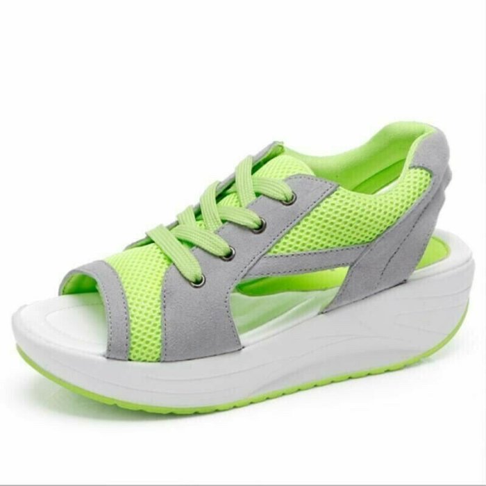 Summer fish mouth platform sport sandals