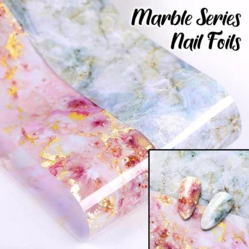 BUY 1 GET 1 FREE 💅 MARBLE SERIES NAIL FOILS