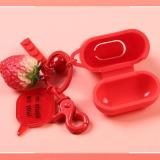 3D Strawberry Decor Silicone AirPods Case