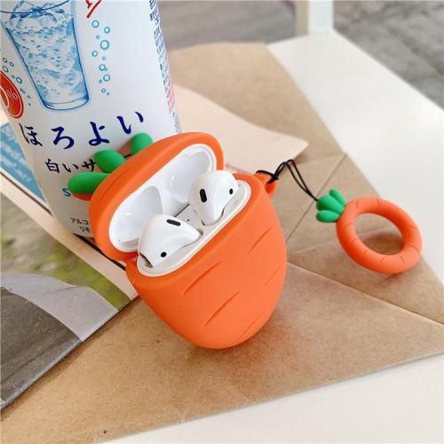 Carrot Cactus Silicone AirPods Case Cover
