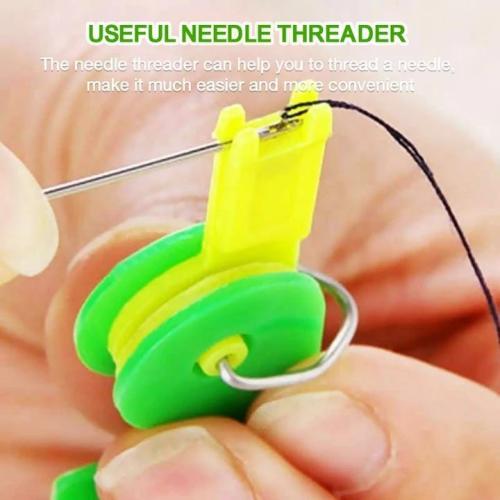 Automatic needle threading device