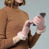 Women Warm Suede Touch Screen Gloves