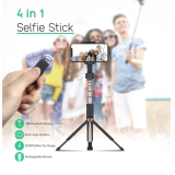 Hot Sale! 4 in 1 Wireless Bluetooth Selfie Stick