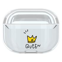 QUEEN/ KING Transparent AirPods Pro Case Cover