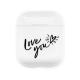 AirPods QUEEN/ KING Printed Transparent Case Cover