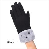 Women Warm Suede Touch Screen Gloves