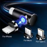 Magnetic USB Charging Cable With 3 Plug