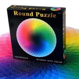 Gradient Color Rainbow Puzzle For Teens & Adults (1000 Pieces)