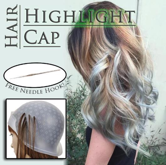 hair dye cap with holes hook