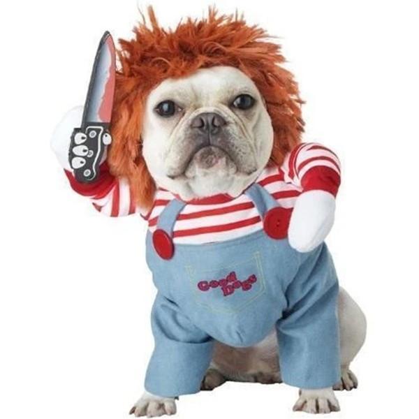 US$ 43.89 - 🔥2020 NEWEST🔥 DEADLY DOLL CHUCKY DOG & CAT PET COSTUME