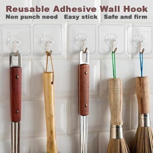 Reusable Adhesive Wall Hook (10 PCS)