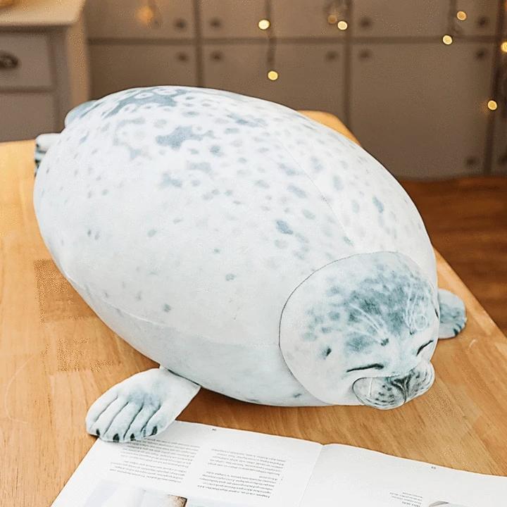 fluffy seal teddy