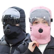 Full Protection Warm Waterproof Winter Hats With Glasses