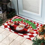 Merry Christmas Illusion Doormat