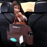 Leather Car Net Pocket Handbag Holder