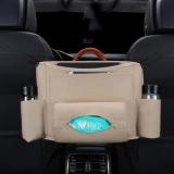 Leather Car Net Pocket Handbag Holder