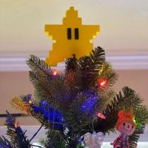 Pixel Star Christmas Tree Topper