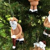 Mr Naughty Santa Claus With Stocking Hat Christmas Tree Ornament