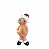 Mr Naughty Santa Claus With Stocking Hat Christmas Tree Ornament