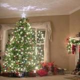 LED Christmas Tree Snow Projection Lamp