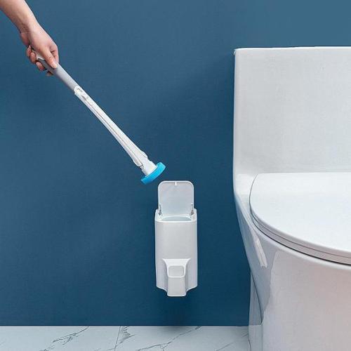 Replaceable Disposable Pad Toilet Clean Brush