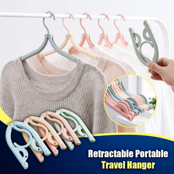 Retractable Portable Travel Hangers-10pcs