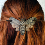 Death Moth/Skull Hair Pin Stick
