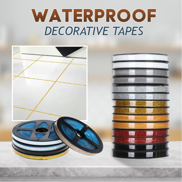 6 Meters Ceramic Tile Gap Mildewproof Waterproof Self-adhesive Decorative Tapes
