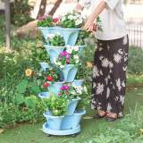 (🌼Plant Festival Special 50% OFF)-Stand Stacking Planters Strawberry Planting Pots