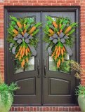 🥕Easter Sale🥕Rustic Organic Carrot Wreath|Spring Wreaths for Front Door