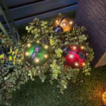 Ladybug Garden Solar Light Decor
