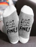 Hot Sale It's Fine I'm fine Everything Fine Socks