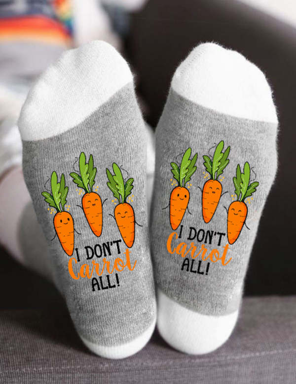 Hot Sale I Don't Carrot All Socks