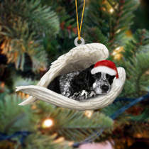 Blue roan cocker spaniel Sleeping Angel Christmas Ornament