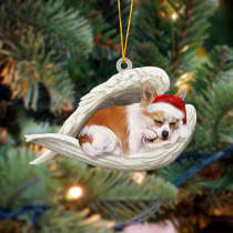 Chihuahua Sleeping Angel Christmas Ornament