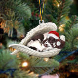 English Springer Spaniel Sleeping Angel Christmas Ornament