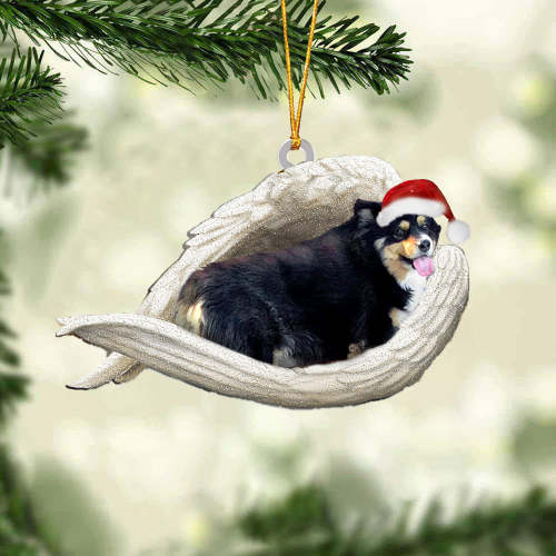 Corgi3 Sleeping Angel Christmas Ornament