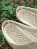 linen simple couple slippers