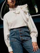 Women's Bow Elegant Long Sleeve Shirt